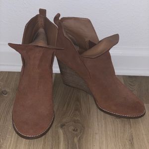 Lucky brand wedge booties